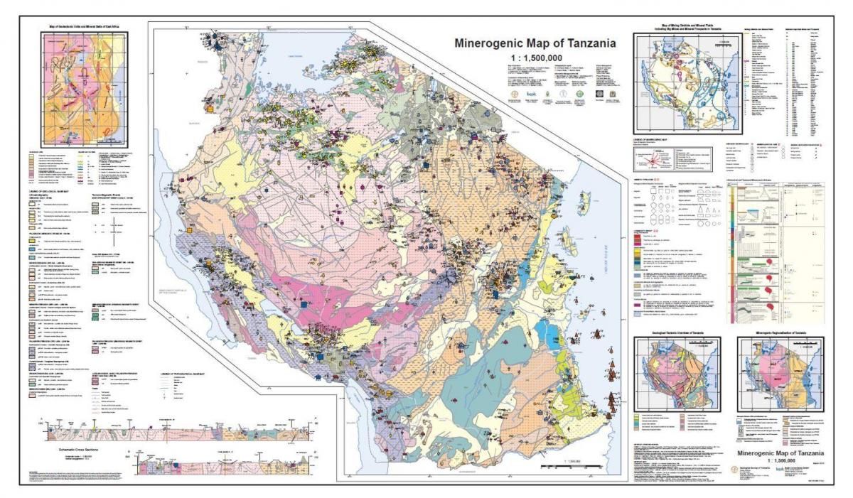 heolohiya at mineral na mapa ng tanzania