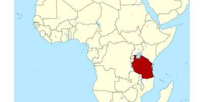 Mapa ng mga lokasyon ng tanzania sa mundo 