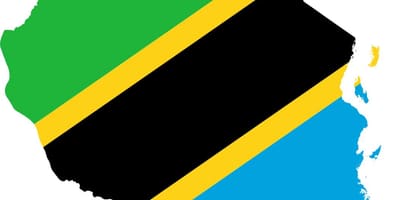 Mapa ng tanzania bandila