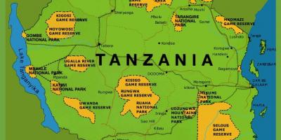 Isang mapa ng tanzania