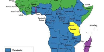 Mapa ng tanzania relihiyon
