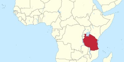 Tanzania sa mapa ng africa