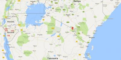 Tanzania lokasyon sa mapa ng mundo