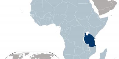 Tanzania mapa ng lokasyon